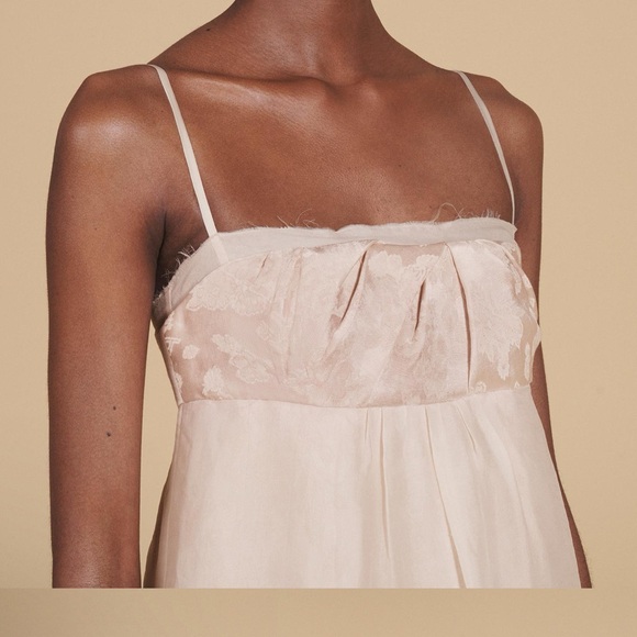 Zara Limited Edition Blush Dress Mixed Organza - Picture 4 of 10